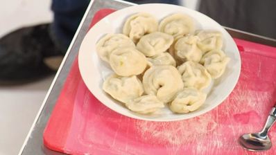 пельмени с мясом и каперсами