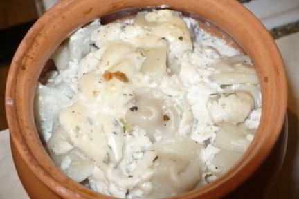 Пельмени с простоквашей