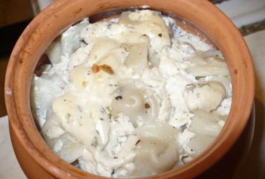 Пельмени с простоквашей