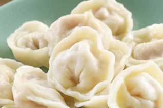 Пельмени с редисом