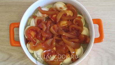 пельмени в духовке с лечо