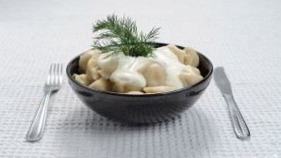 пельмени в горшочке в молоке