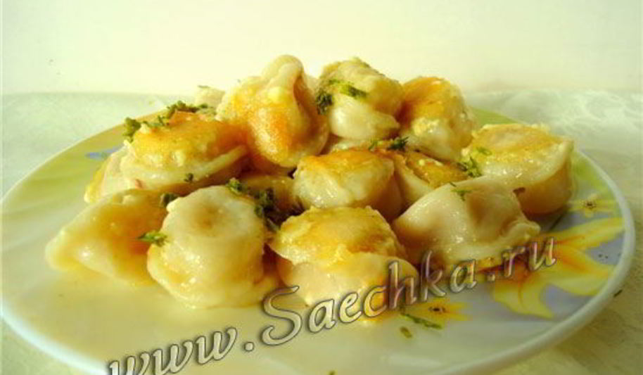 Рецепт пельменей в горшочке