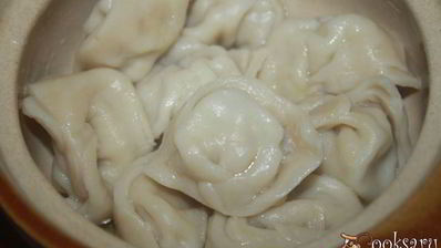 пельмени в омлете с овощами