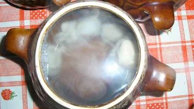 пельмешки в горшочке