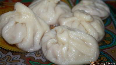 сочные хинкали с бараниной и базиликом