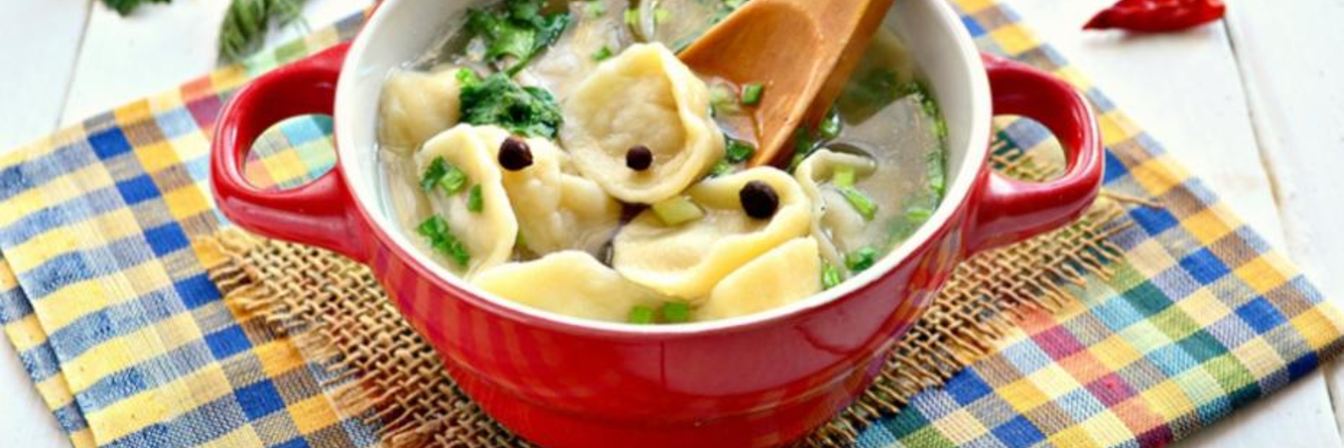 Суповые пельмешки с мясным фаршем