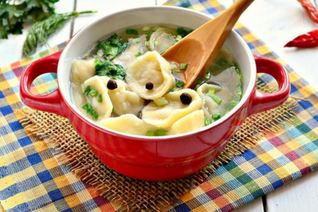 Суповые пельмешки с мясным фаршем