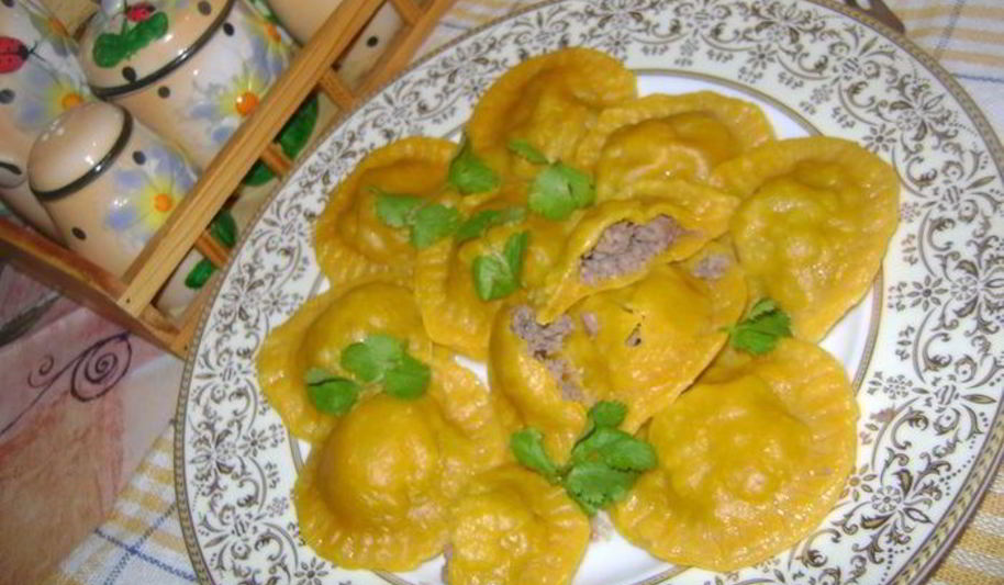 Рецепт тыквенных пельмешков