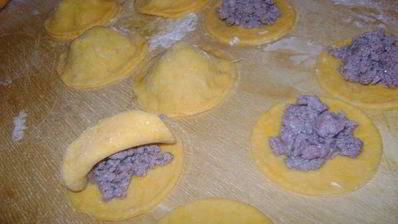 тыквенные пельмешки