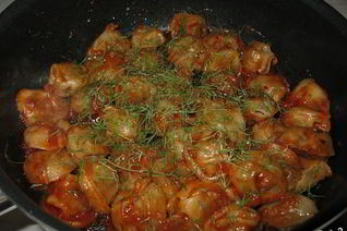 Вкусные жареные пельмени