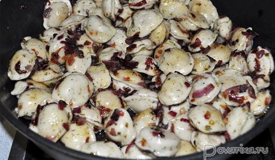 Рецепт жаренных пельменей