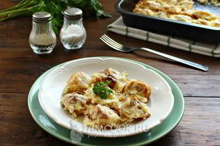 Жареные пельмени в духовке