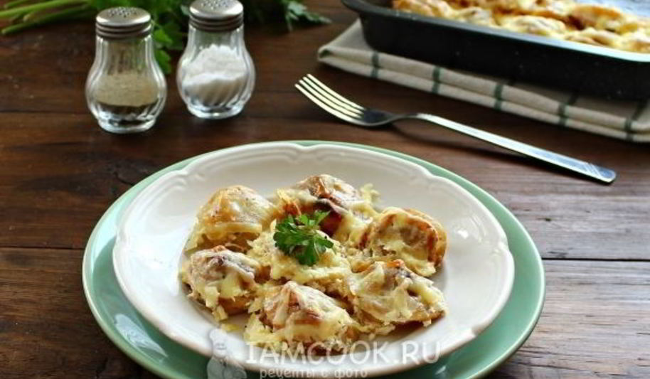 Рецепт жареных пельменей в духовке