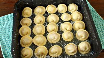 жареные пельмени в духовке