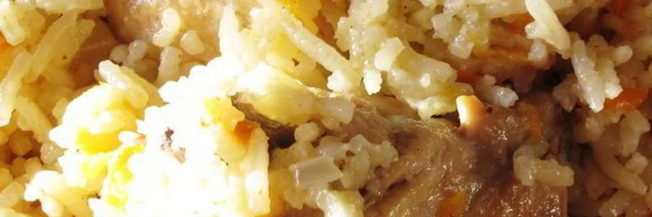 Быстрый плов с курицей