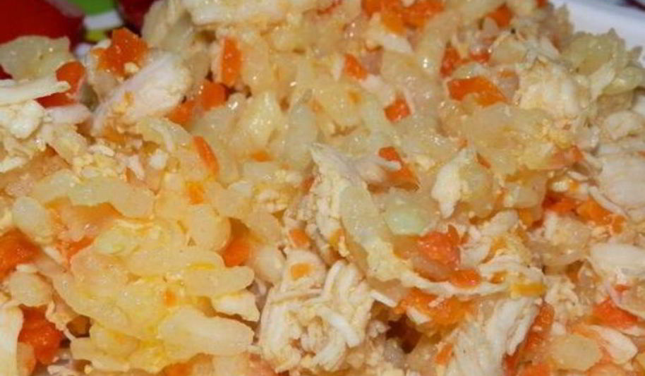 Рецепт детского плова с курицей