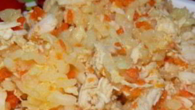 детский плов с курицей