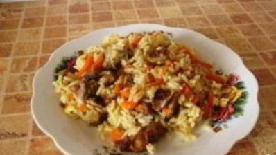 домашний плов со свининой