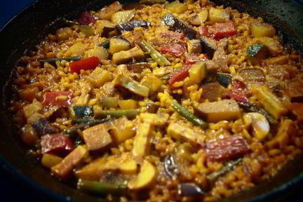 Испанская овощная паэлья