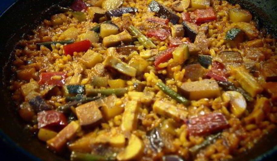 Рецепт испанской овощной паэльи