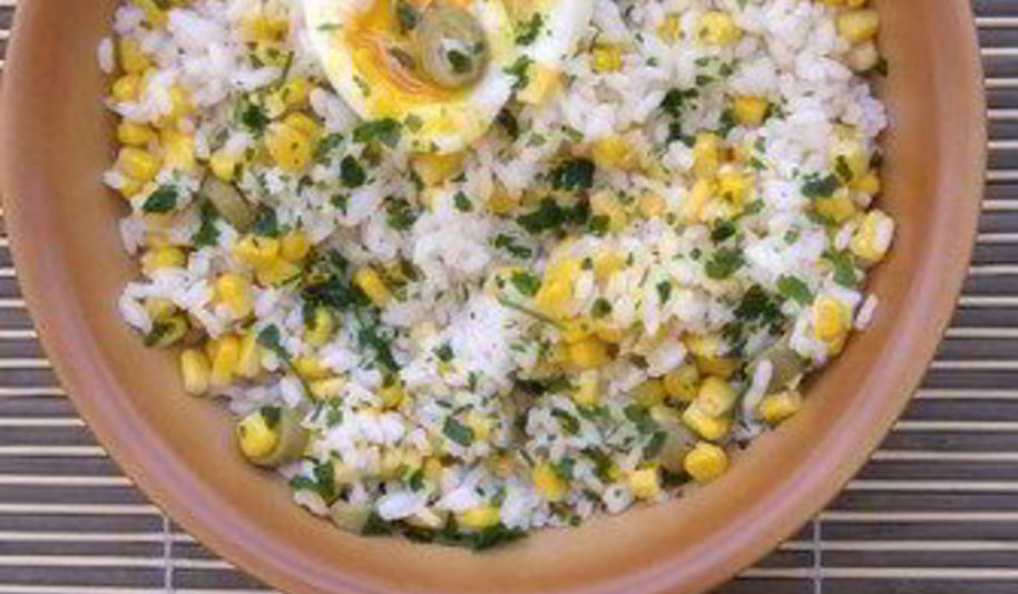 Рецепт летнего плова с кукурузой и мятой