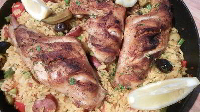 паэлья с кроликом