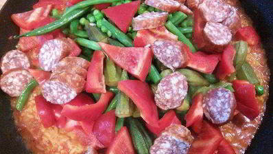 паэлья с кроликом