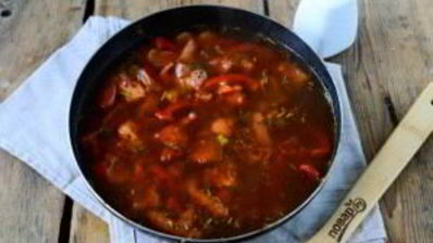 паэлья в лаваше