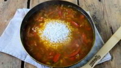 паэлья в лаваше