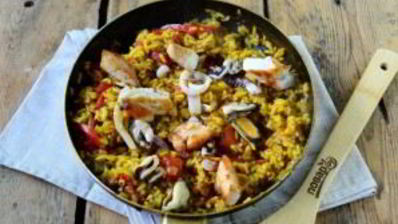 паэлья в лаваше