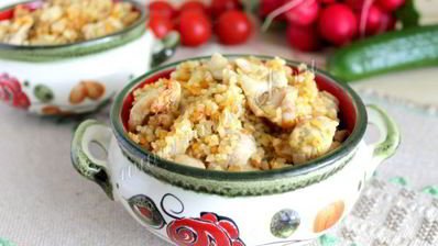 плов из булгура с курицей