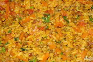 Плов из чечевицы