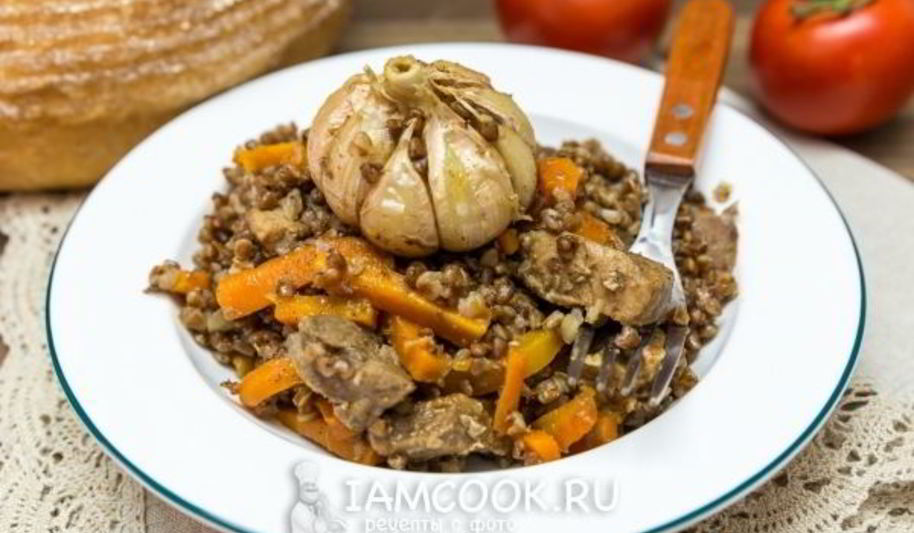 Рецепт плова из гречки со свининой
