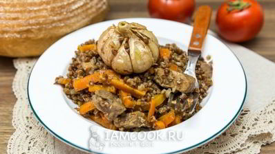 плов из гречки со свининой