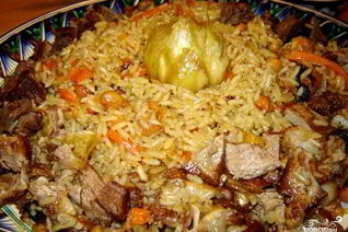 Плов из гуся