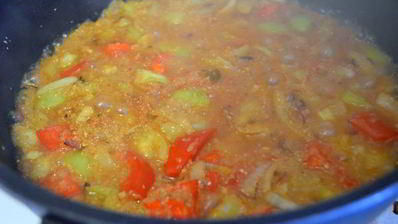 плов из кус-куса и куриного филе в восточном стиле