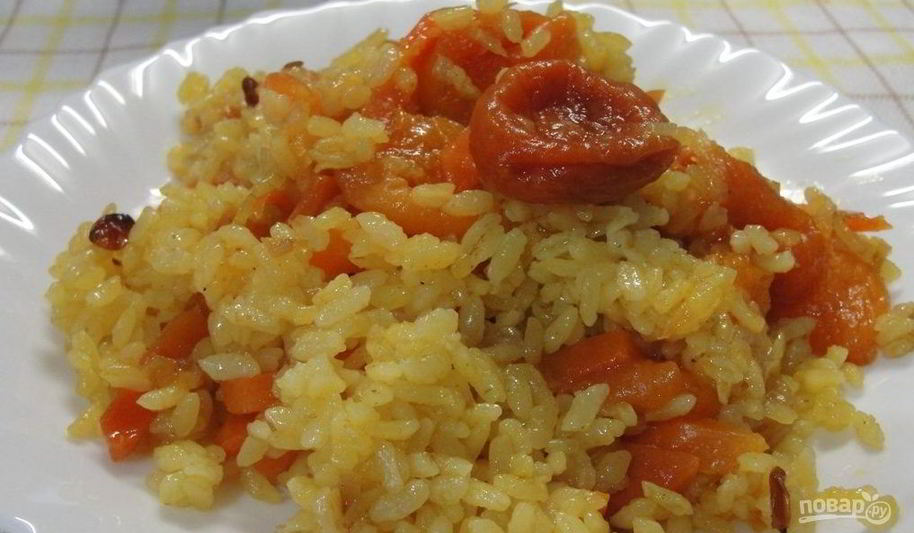 Рецепт плова из сухофруктов