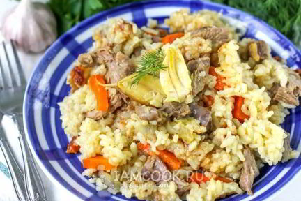 Плов из утки в мультиварке