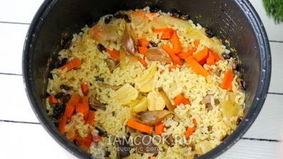 плов из утки в мультиварке