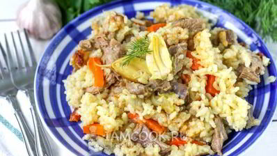 плов из утки в мультиварке