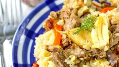 плов из утки в мультиварке