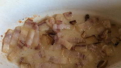 плов на шкварках с копченостями