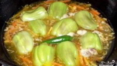 плов с болгарским перцем