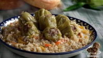 плов с болгарским перцем