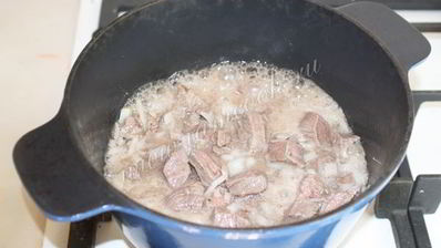 плов с говядиной в казане