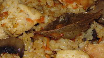 плов с грибами и курицей в мультиварке