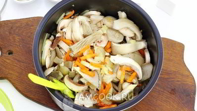 плов с грибами в мультиварке