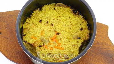 плов с грибами в мультиварке