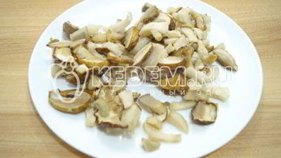 плов с грибами